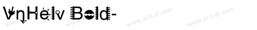 VnHelv Bold字体转换